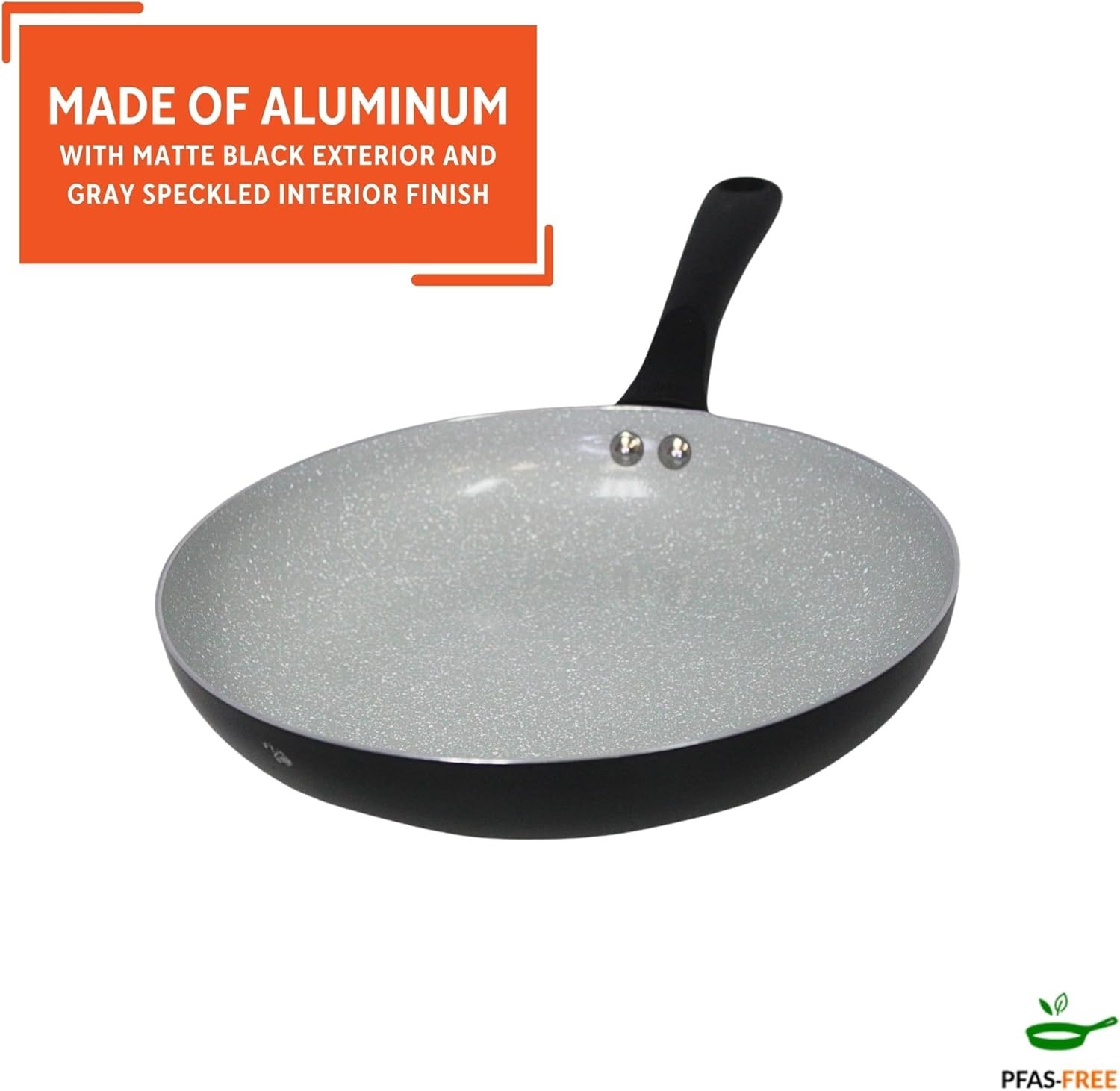 9.5-Inch Premier Ceramic Nonstick Fry Pan with Cool Touch Handle – Matte Black