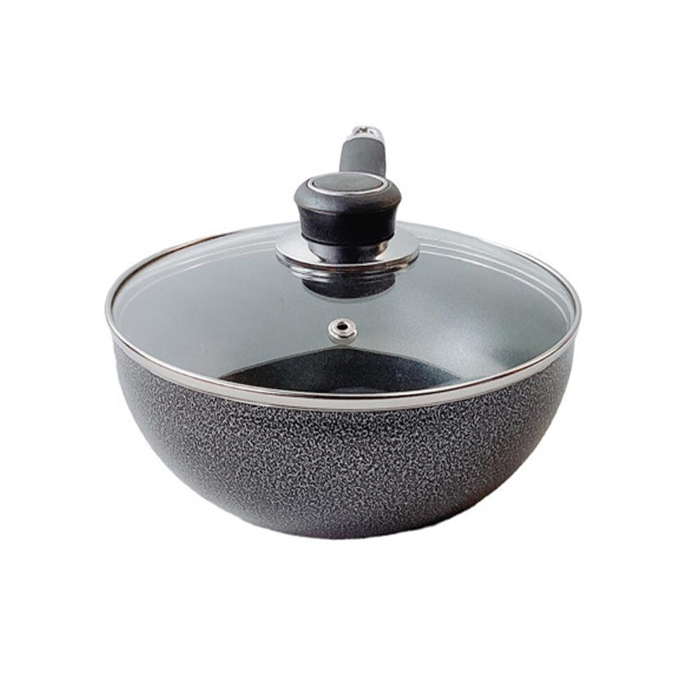 8″/20cm Nonstick Wok Frying Pan Saute Pan with Lid , Non Toxic Deep Fry Pan
