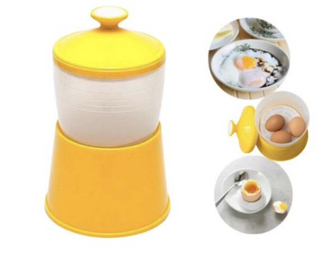 Half Boiled Egg Maker. Easy. Fast. Original Made in Malaysia. Yellow Color