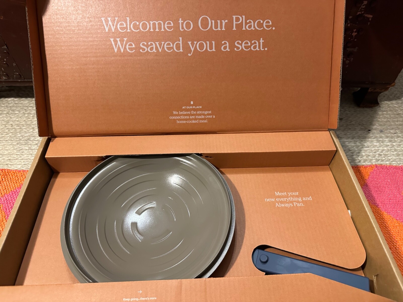 Our Place Always Pan 2.6 Qt 10.5” w/ Wooden Spoon + Steamer Basket -2.0 Sage