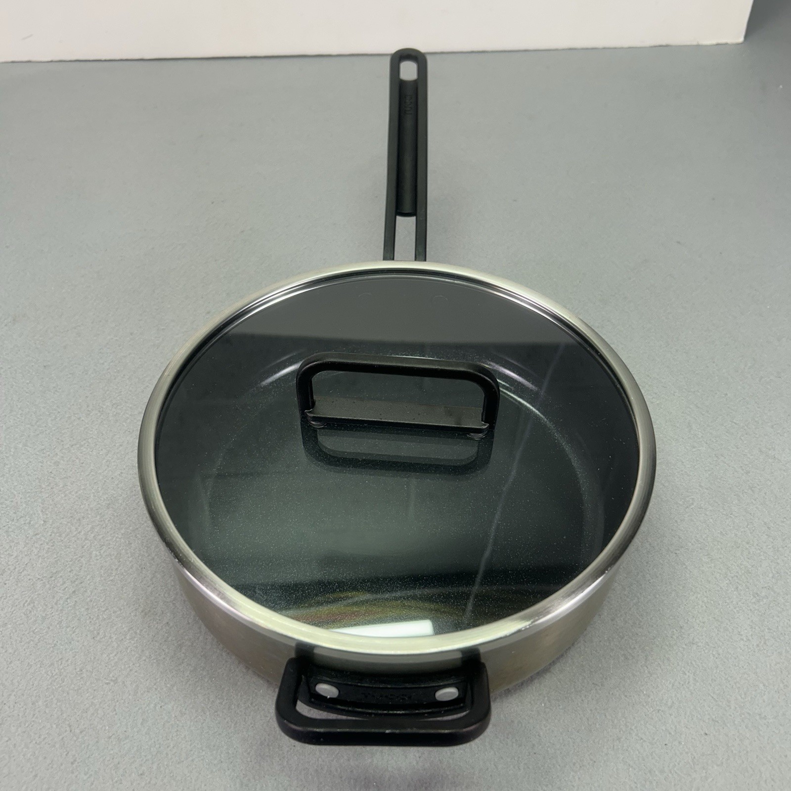 GreenPan Stanley Tucci Ceramic Nonstick 10” Saute Braiser Pan 4 Qt W Lid