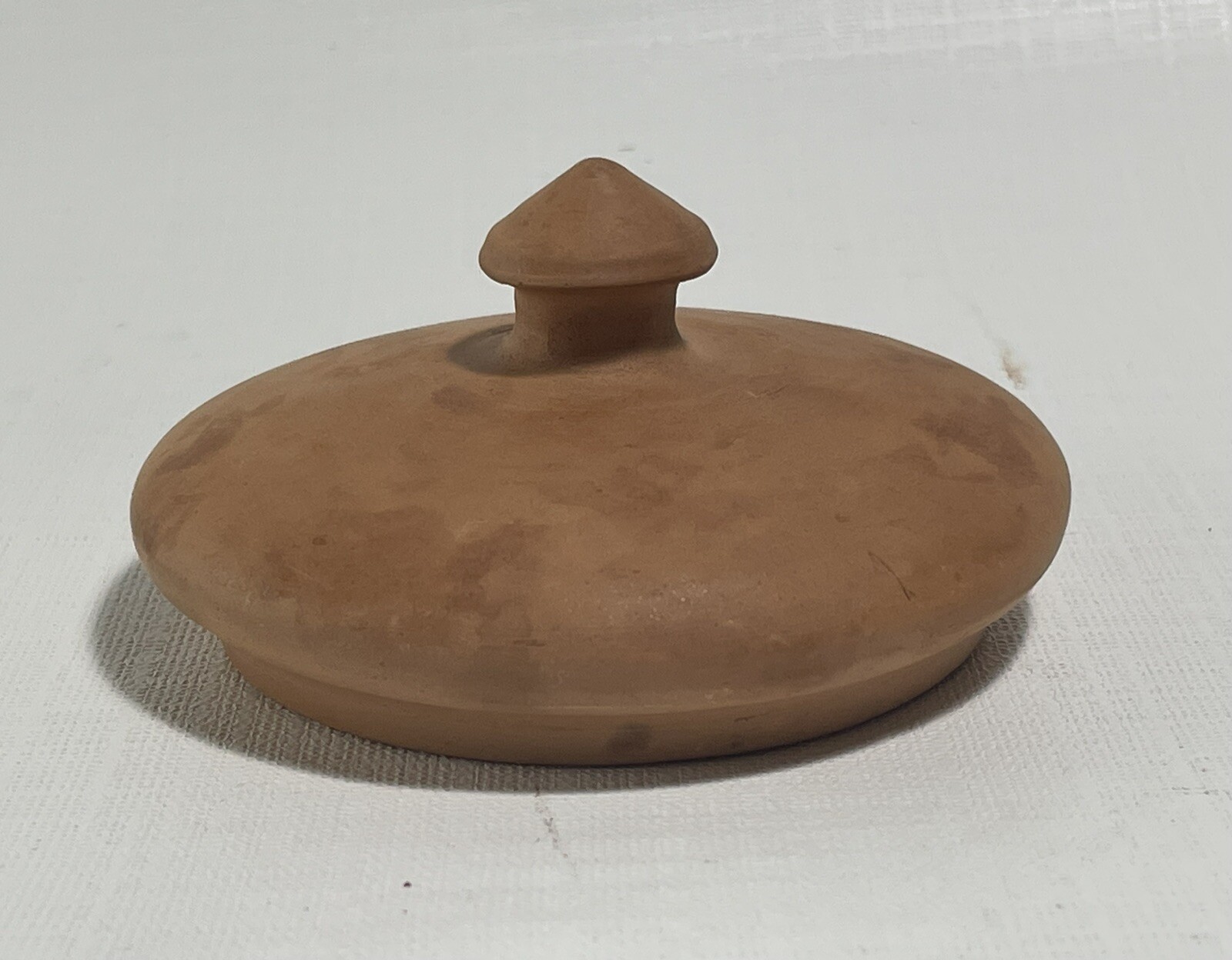 Clay Earth Lid 2.5 Inch Round Cooking Pot Lid Unglazed Terracotta