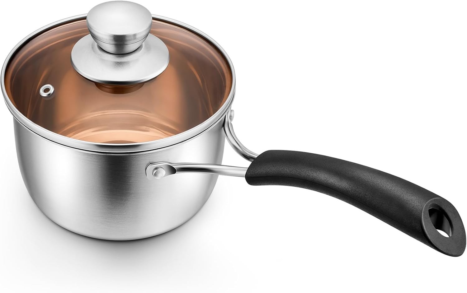 Functional 1 Quart Stainless Steel Saucepan – Ideal for Small Servings & Cooking