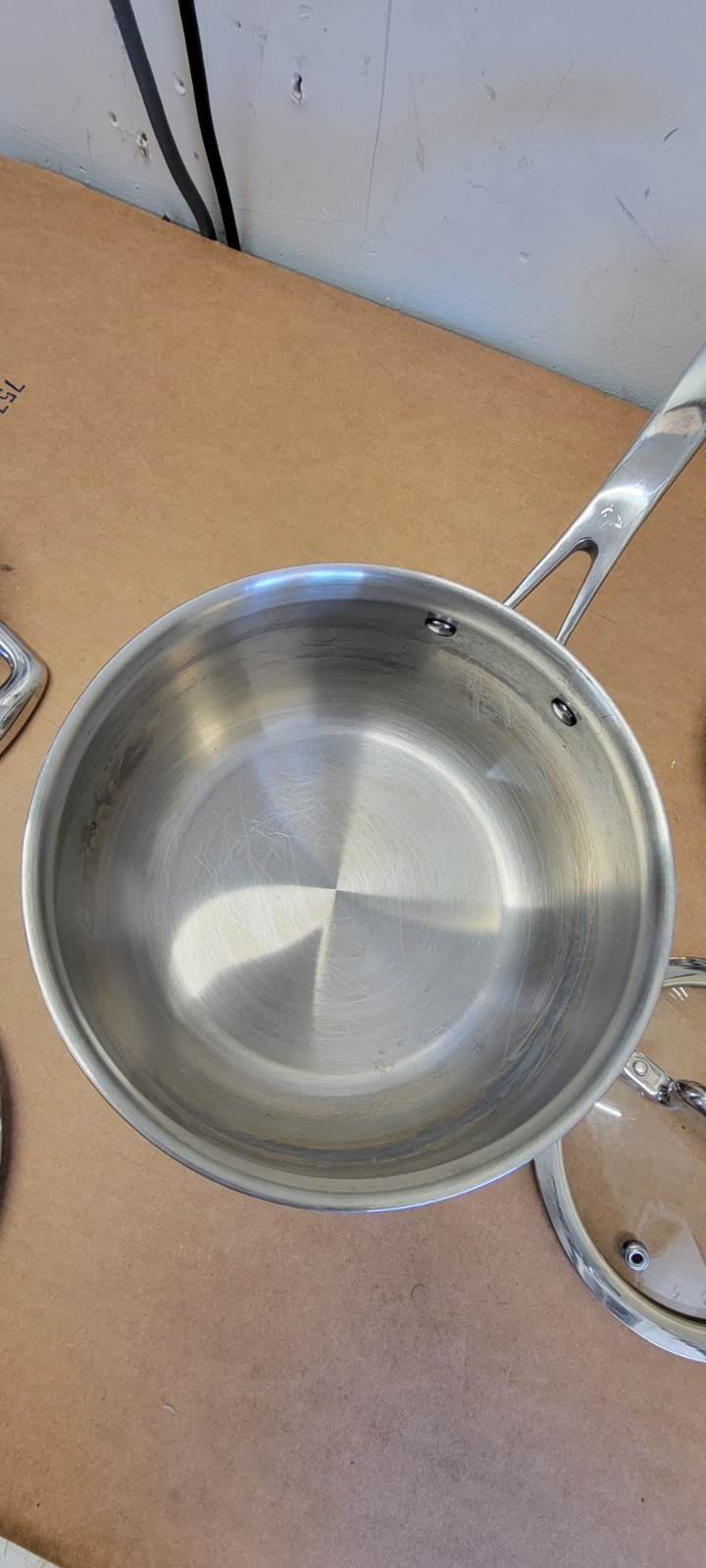 Biltmore 3 Pc Sauce Pans Pots Heavy Stainless Steel Oven Safe Steamer 3.4 2.3 QT
