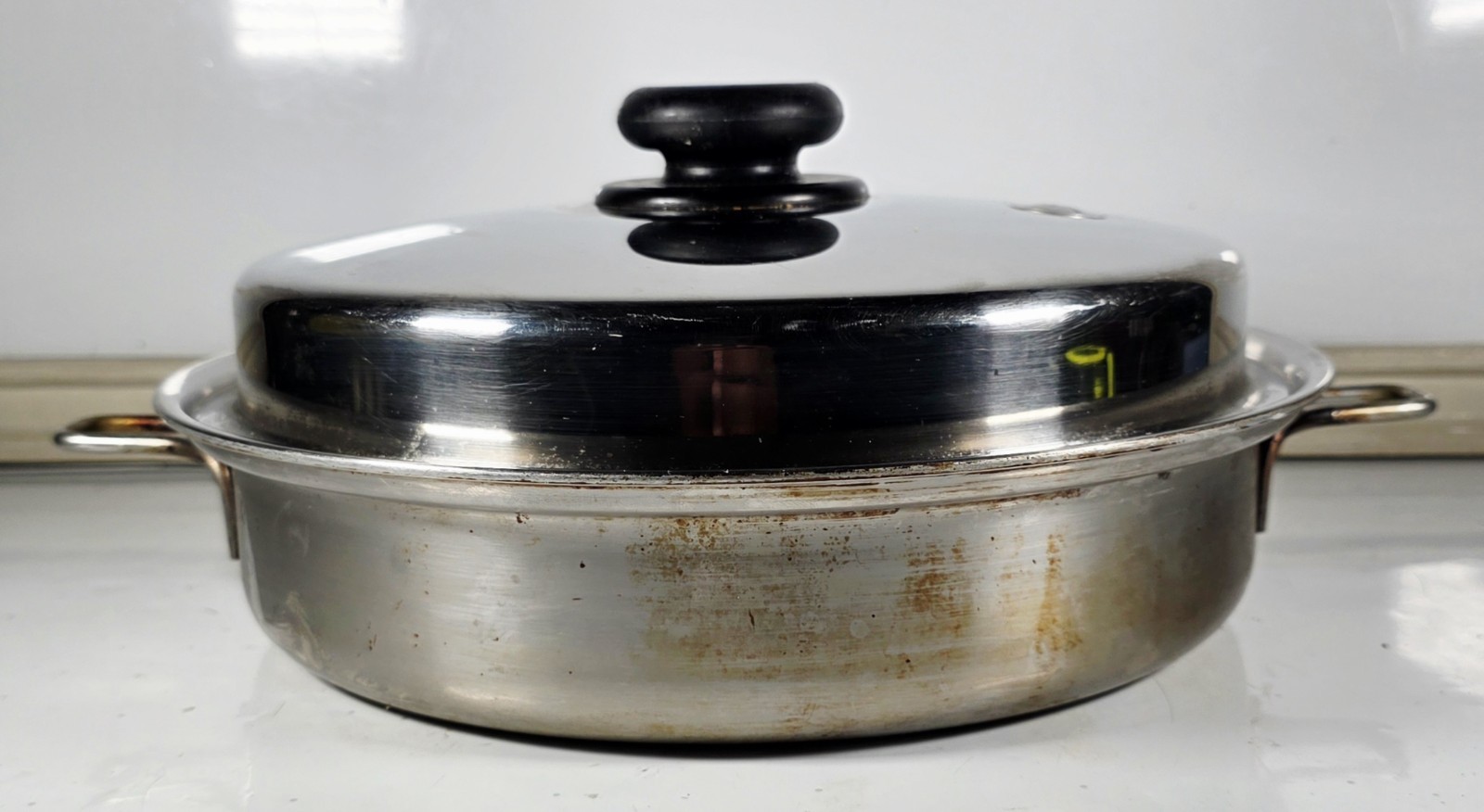 Saladmaster Versa Tec 11″ Skillet Pan+Lid – Surgical Stainless Steel -TP304-316L