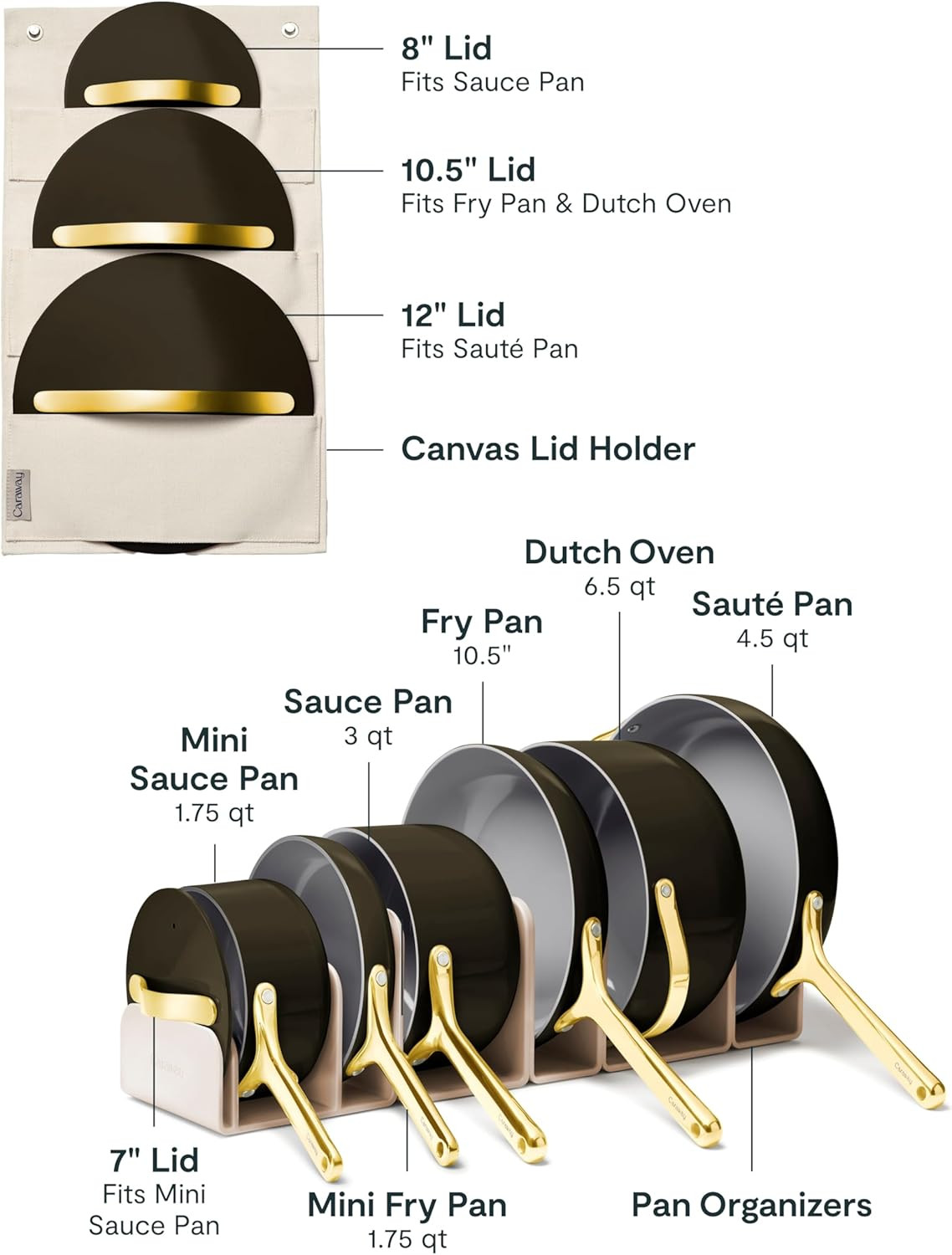 16-Piece Deluxe Nonstick Ceramic Cookware Set – Oven Safe & All Stovetops Compat