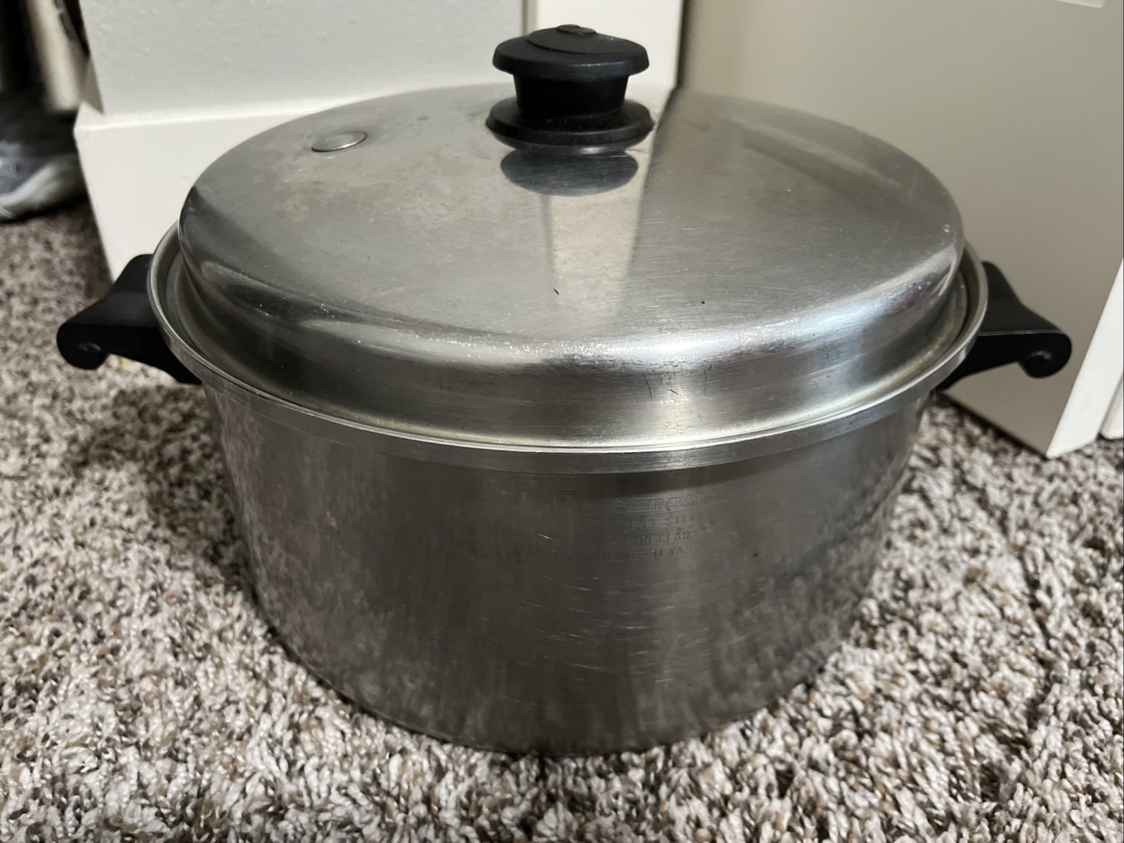 Saladmaster 6 Quart Dutch Oven Stock Pot 18-8 Tri Clad Stainless Steel Vapo Lid