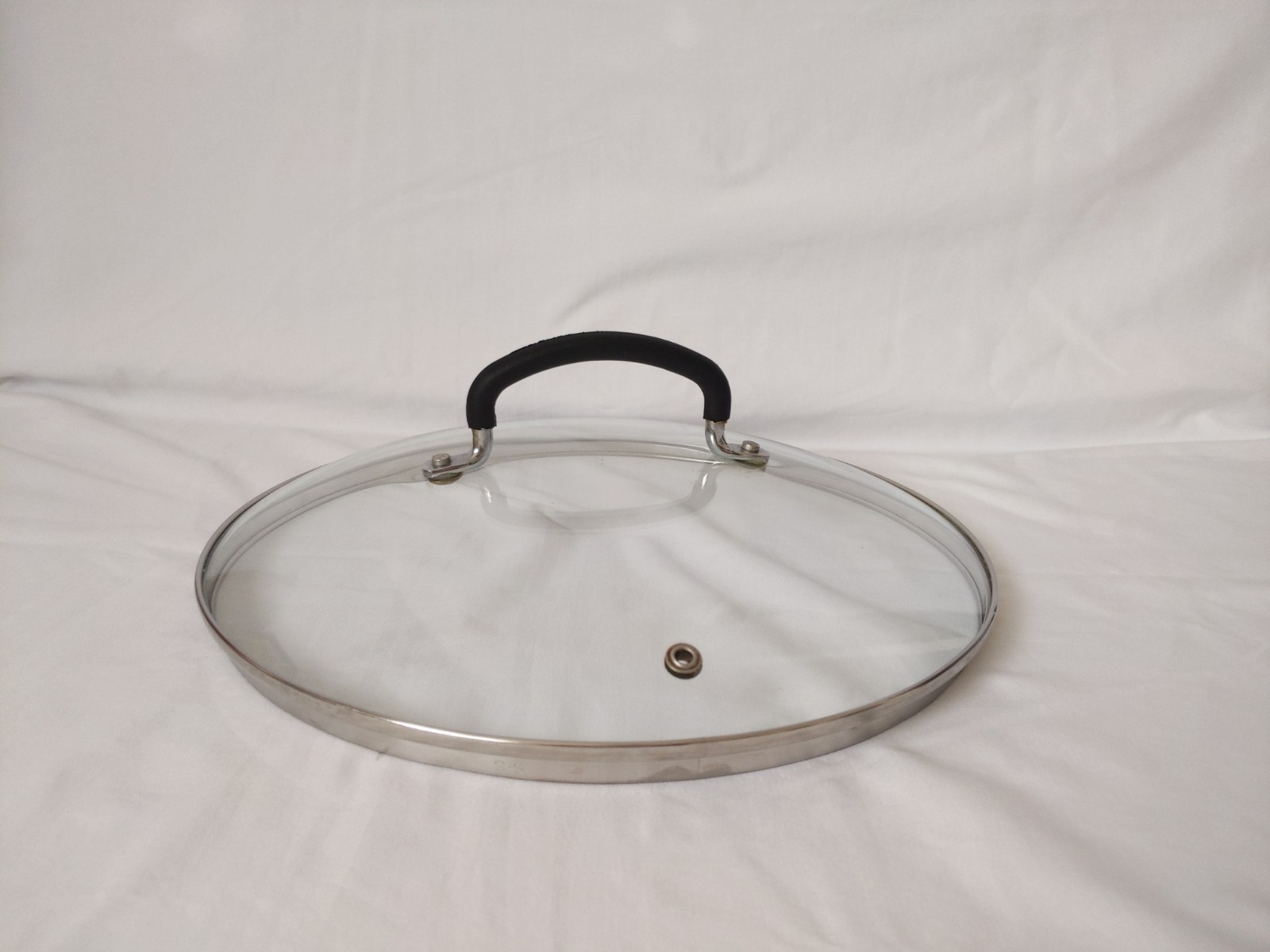 Glass Pot Pan Saucepan Lid Replacement Round Rim: 11.5 in Large Cookware Glass
