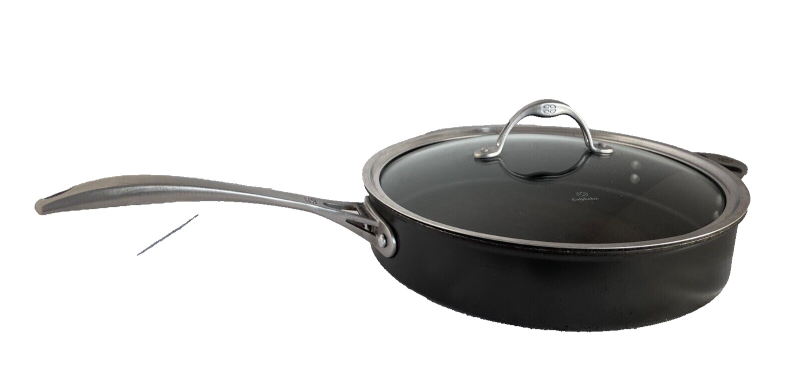 Calphalon 5 qt. Saute Pan Hard AnAluminum Nonstick Lid Matte Black 5005 Cookware