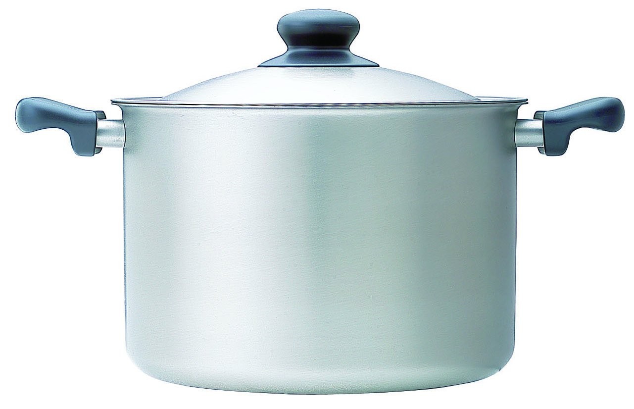 Yanagi Sori Deep Pot 22cm Gas/Induction Stainless Matte Silver Made in Japan NEW