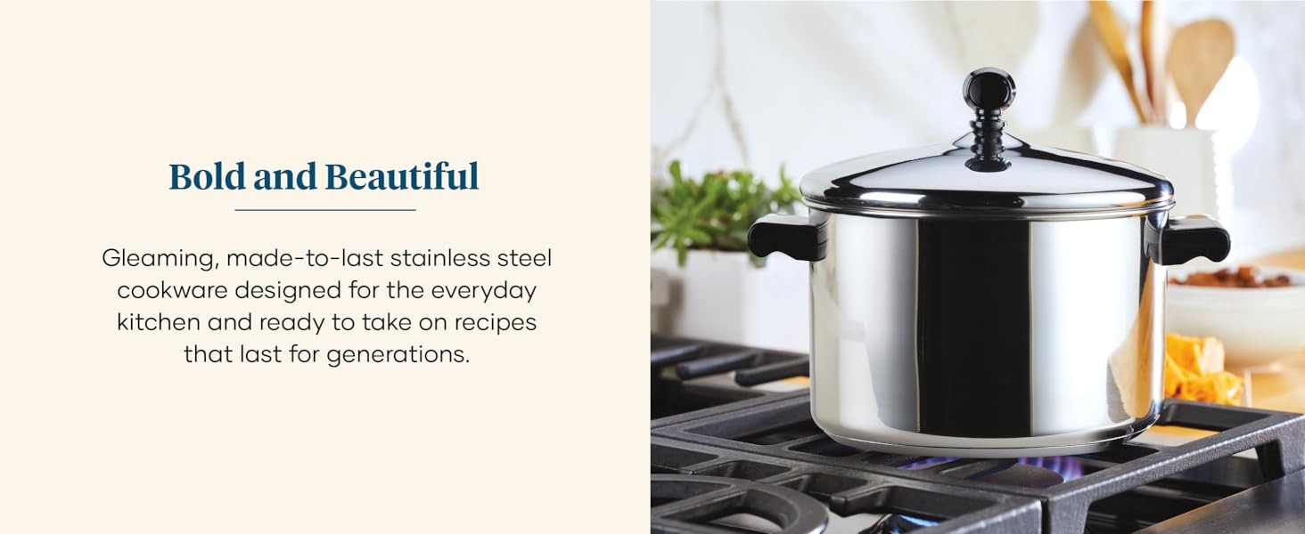 Classic Stainless Steel 2-Quart Mirror Satin Covered Saucepan,Silver,(Pack of 3)