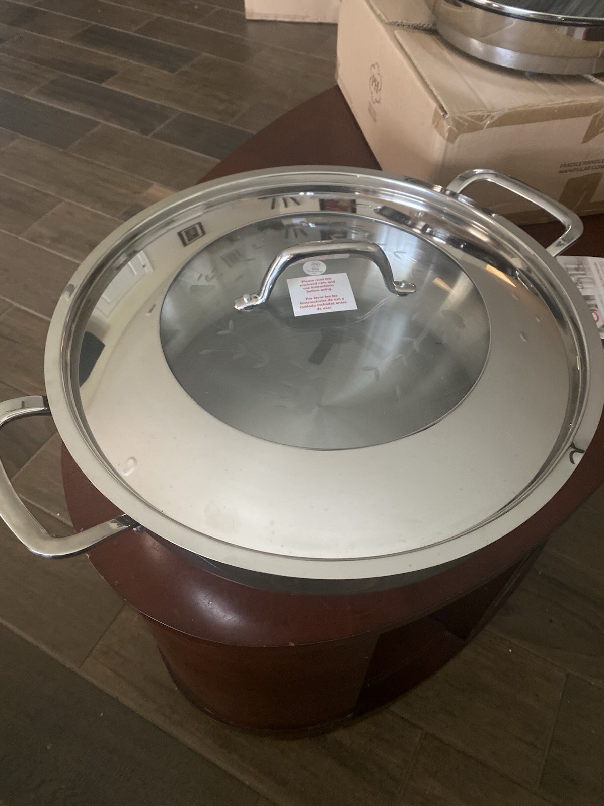 Princess House Vida Sana 5-PlyStainless Steel 16-Qt. Deep Casserole