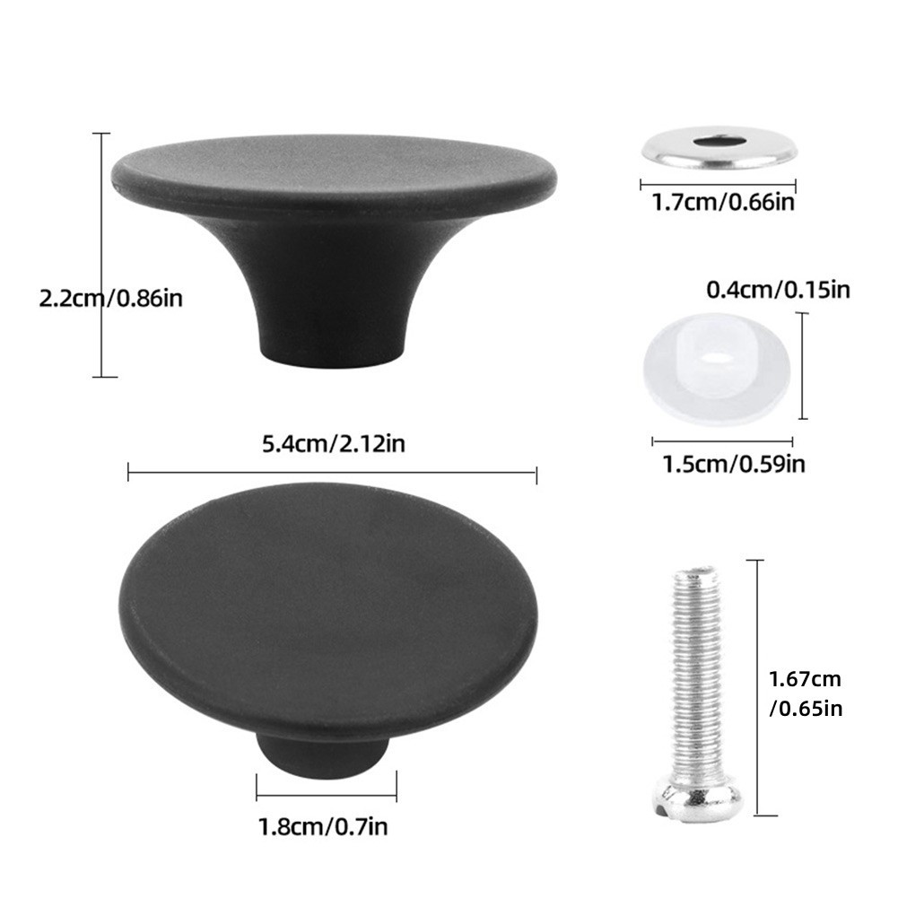 Dishwasher Safe Bakelite Replacement Pot Lid Handle with Rubber Washer