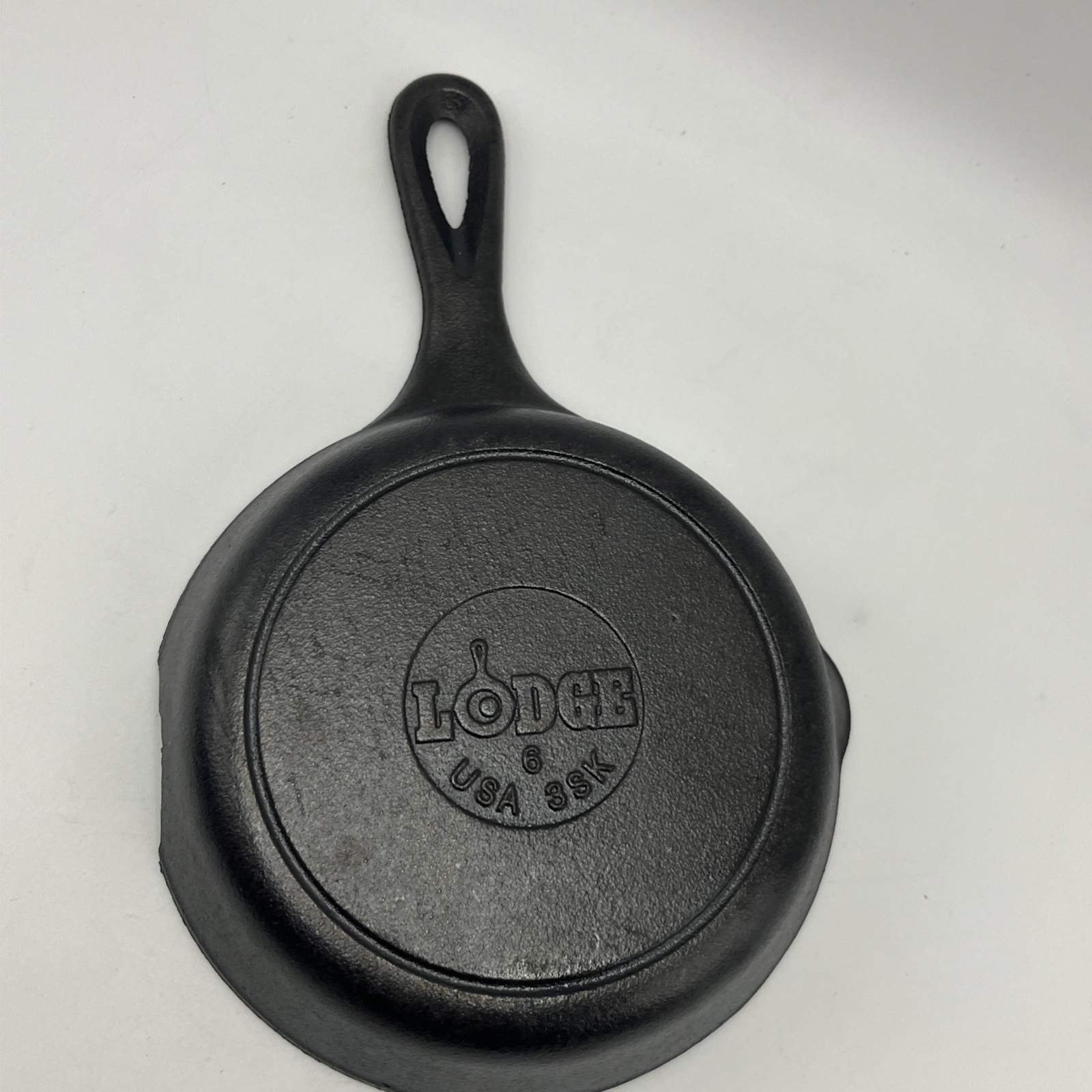 DAMAGE Lodge L3SK3 6.5” Black Round Cast Iron Skillet Made In USA Since 1896