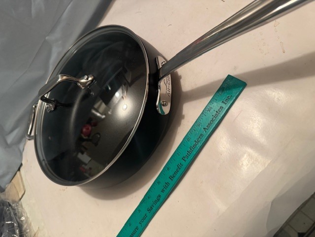 NEW All-Clad EXPERT HA1 Hard Anodized Nonstick 4 QT SAUTE PAN W/LID – 500* F