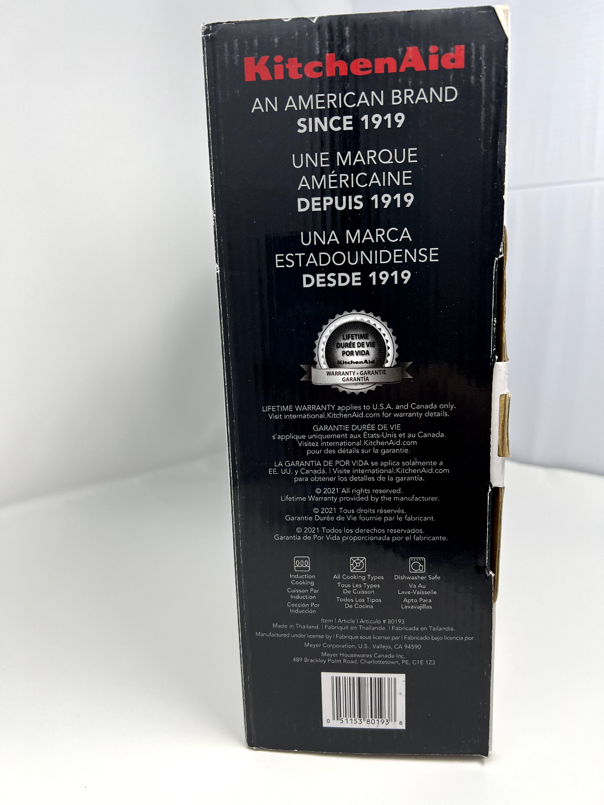 KitchenAid Nonstick Fry Pans Matte Black Hard-Anodized Induction 8.25 in & 10 in