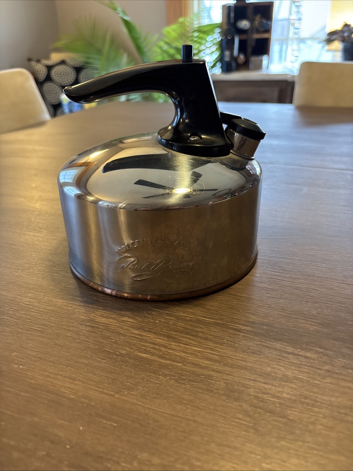 REVERE WARE VINTAGE COPPER BOTTOM WHISTLING TEA POT KETTLE 92C – MADE IN KOREA
