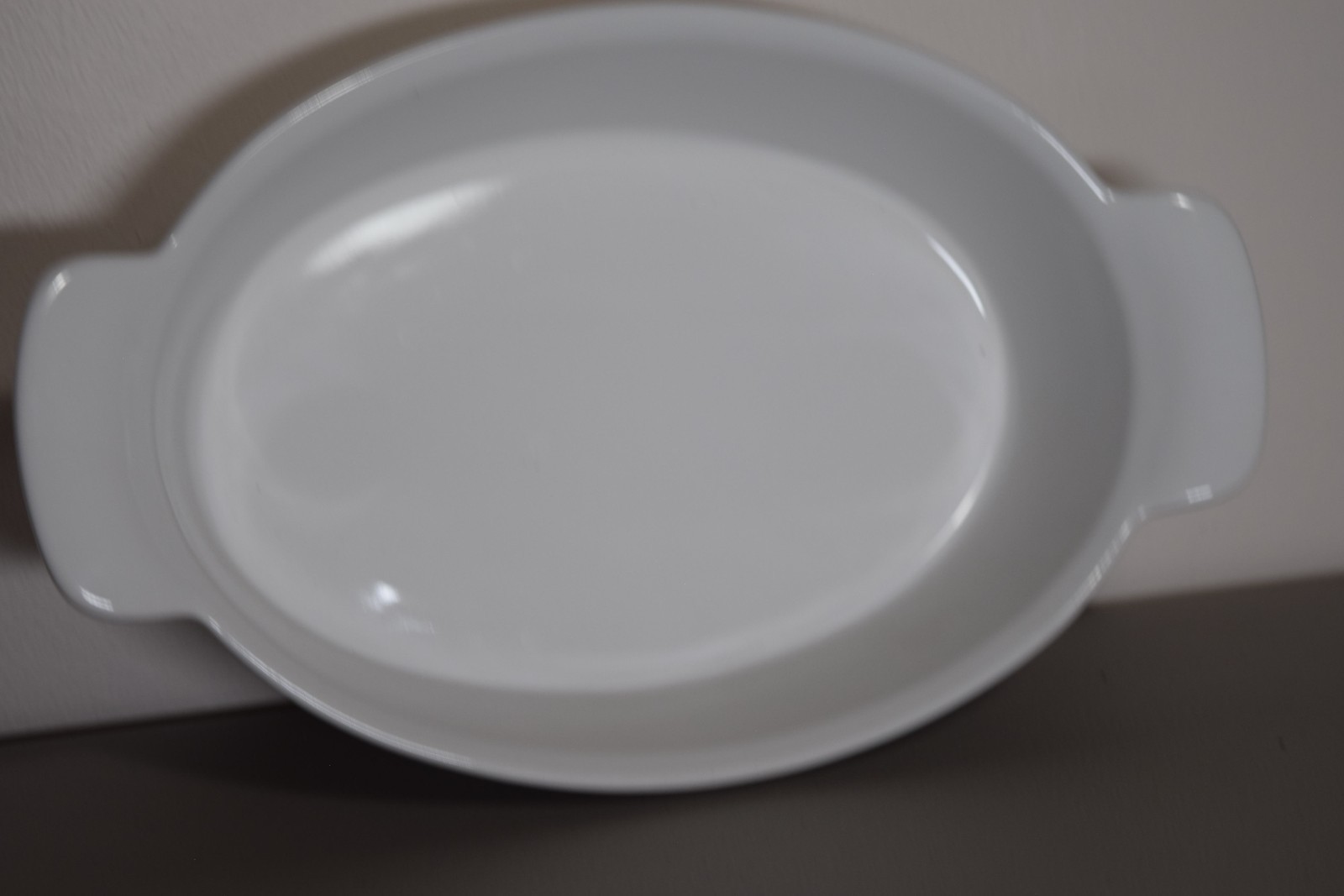 Goodcook 1.5 QT White Double Handle Stoneware Oval Casserole Dish