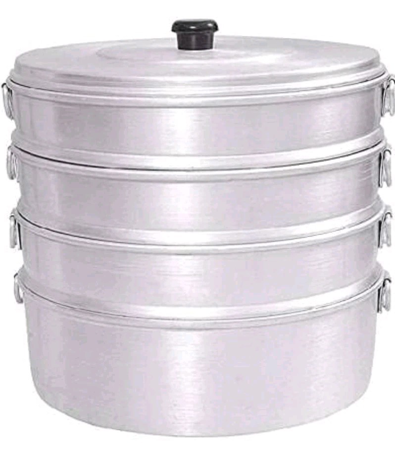 4 Tier Alluminium Momos Maker / Steamer 13 Inches For Big Party Cafe Restaurent
