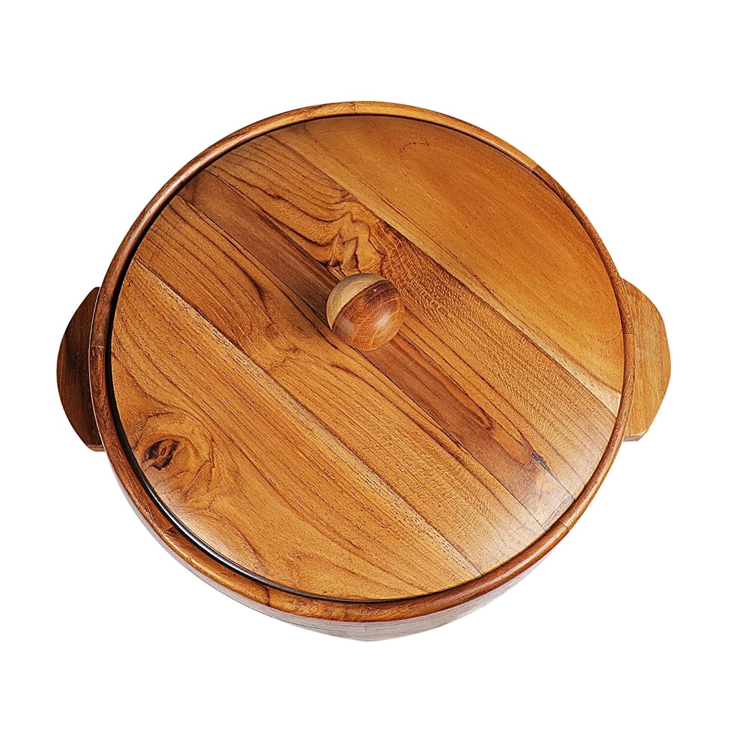 Teak Wood Chapati Box-1 pcs
