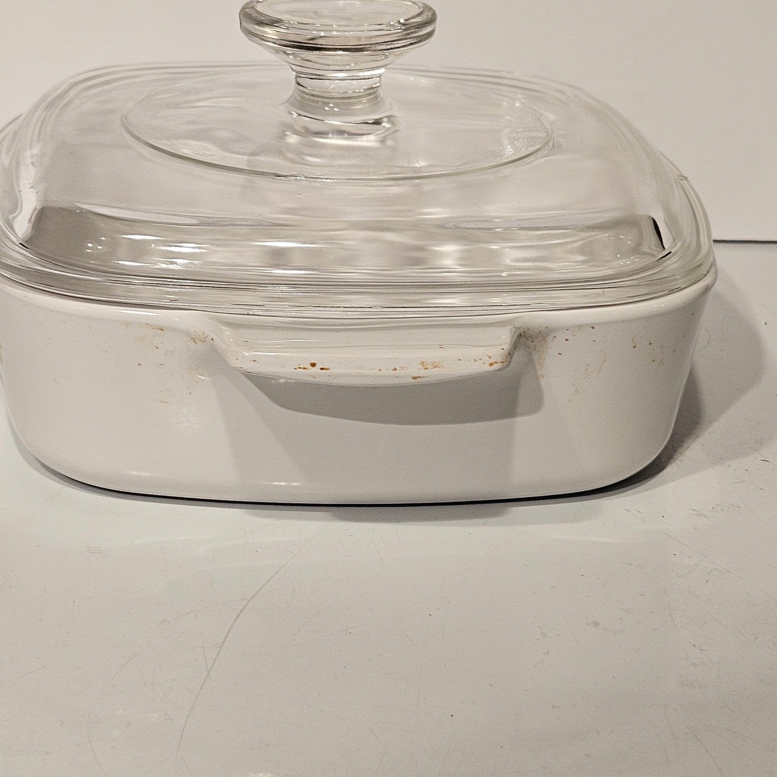 Corning Ware Wildflower Casserole Dish 1.5L White Floral A-1 1/2-B with Lid