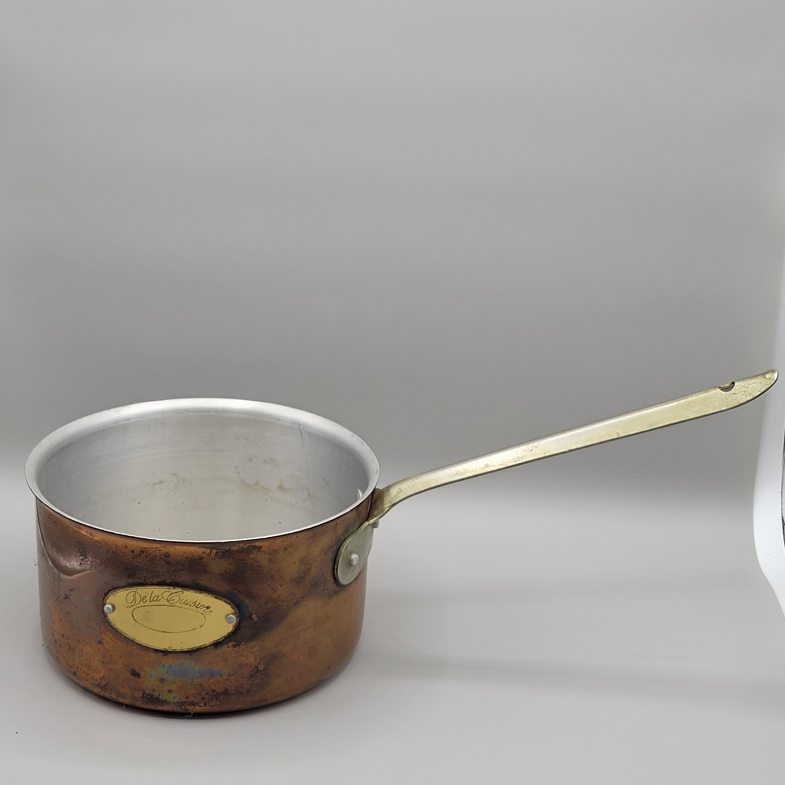 Vintage De La Cuisine copper pot sauce saute pan cookware cooking saucepan