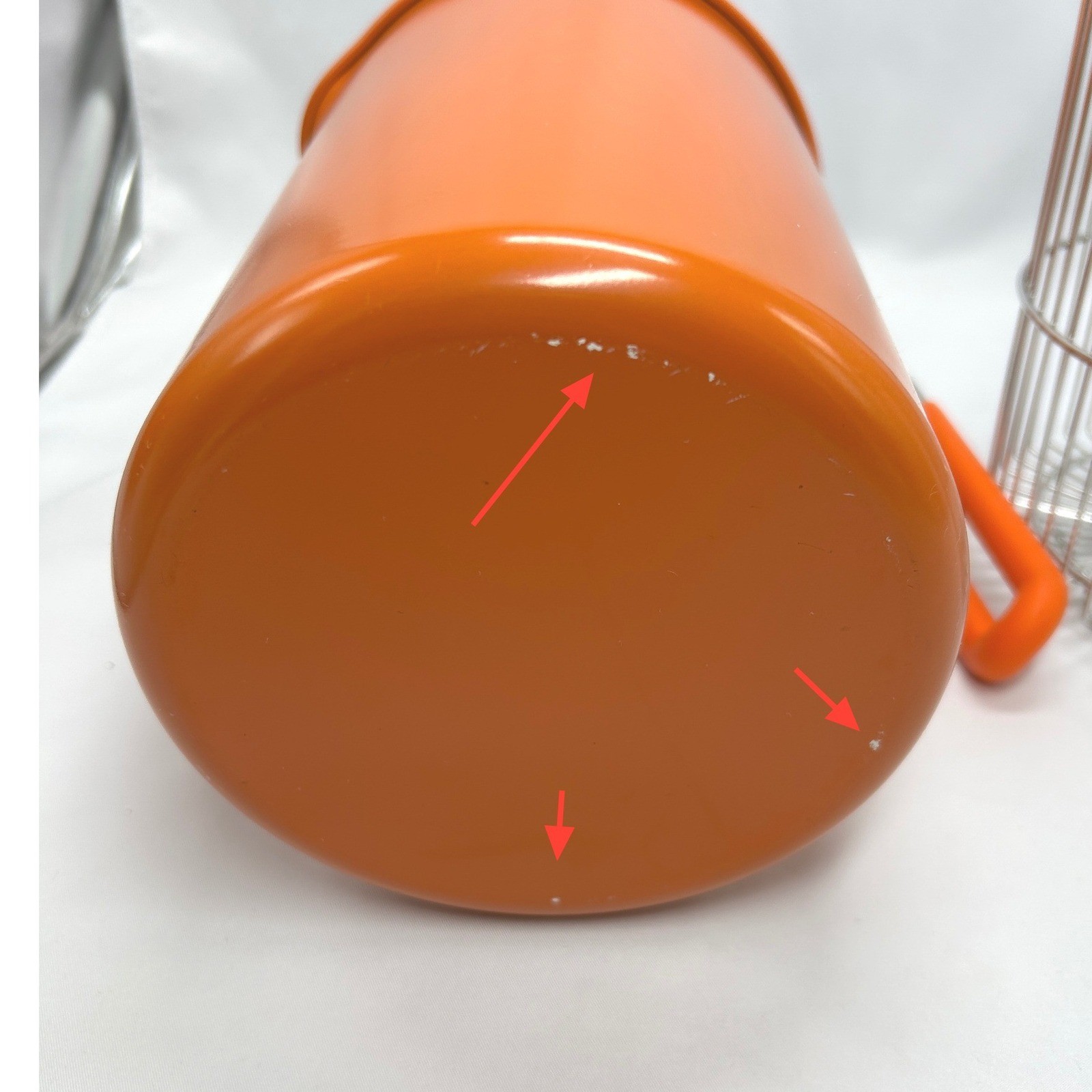 Kuhn Rikon Swiss Design Orange Asparagus Vegetable Steamer Pot & Wire Basket Set