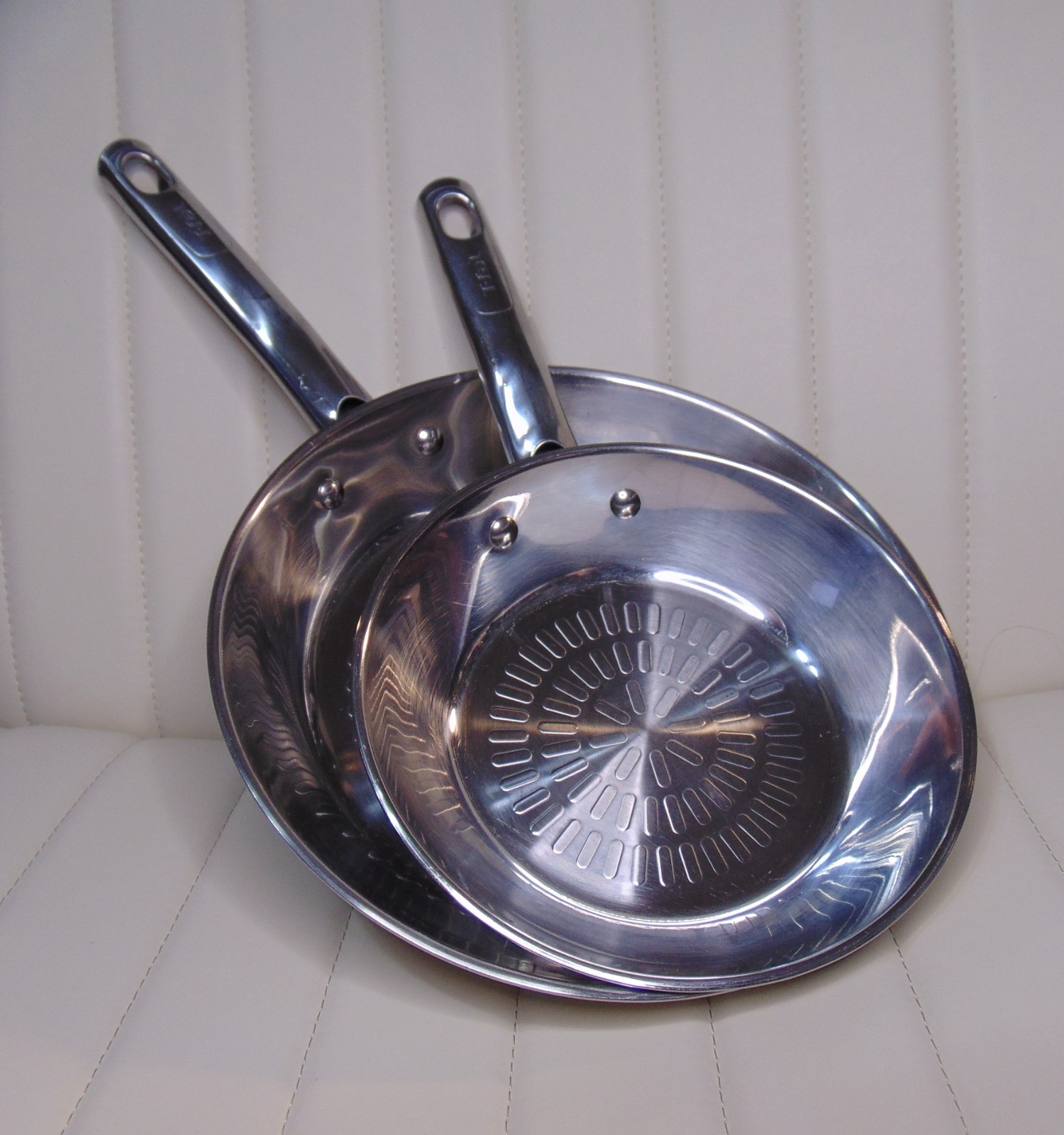 2 T-Fal Performa Stainless Steel Pans, 8.5″ and 11″ skillet, frying 88 101 1182