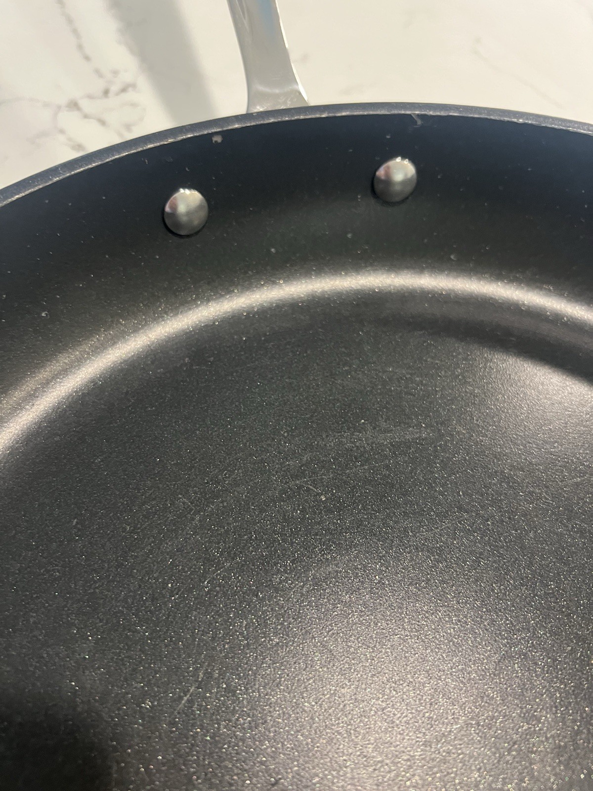 All Clad Nonstick Hard Anodized Stainless 12” Open Pan Skillet Helper Handle