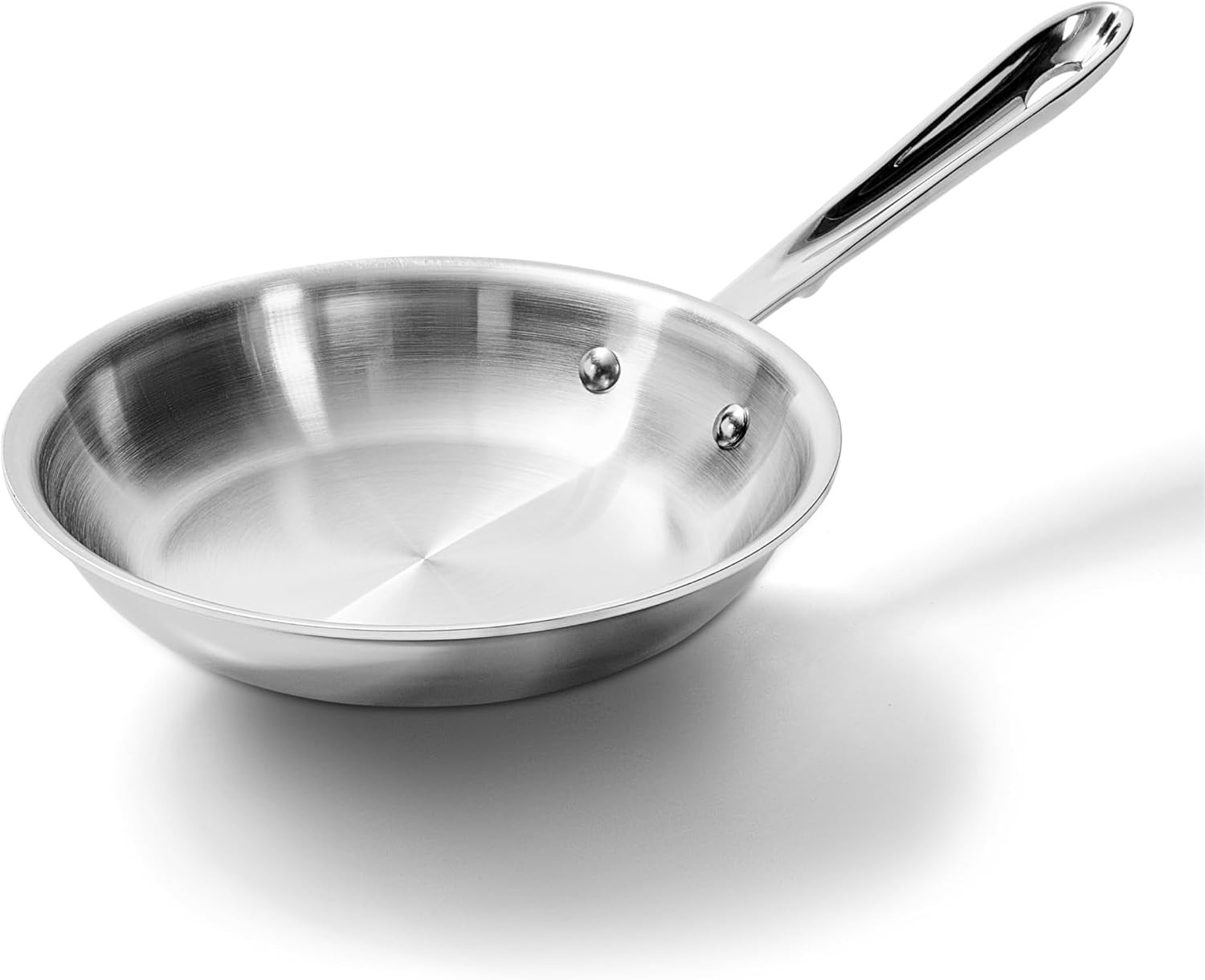 D3 8-Inch Stainless Steel Fry Pan – Induction & Oven Safe up to 600F
