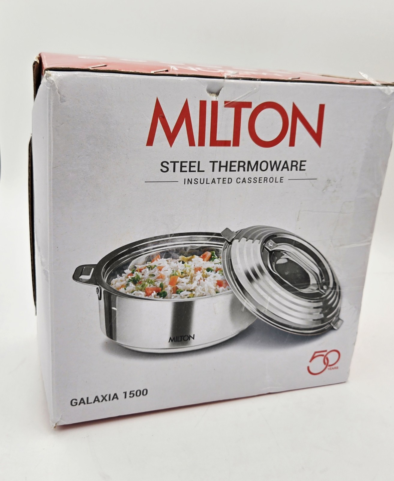 Milton Galaxia 1500 – Casserole for Hot Food, Insulated Stainless Steel Hot Pot