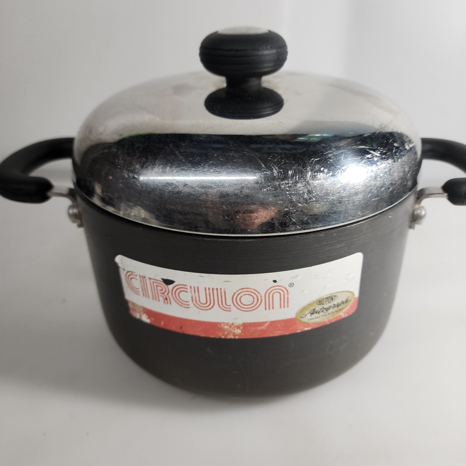 Circulon Meyer Stock Pot Pan 3.5 QT. Hard Anodized Non-Stick with Dome Lid