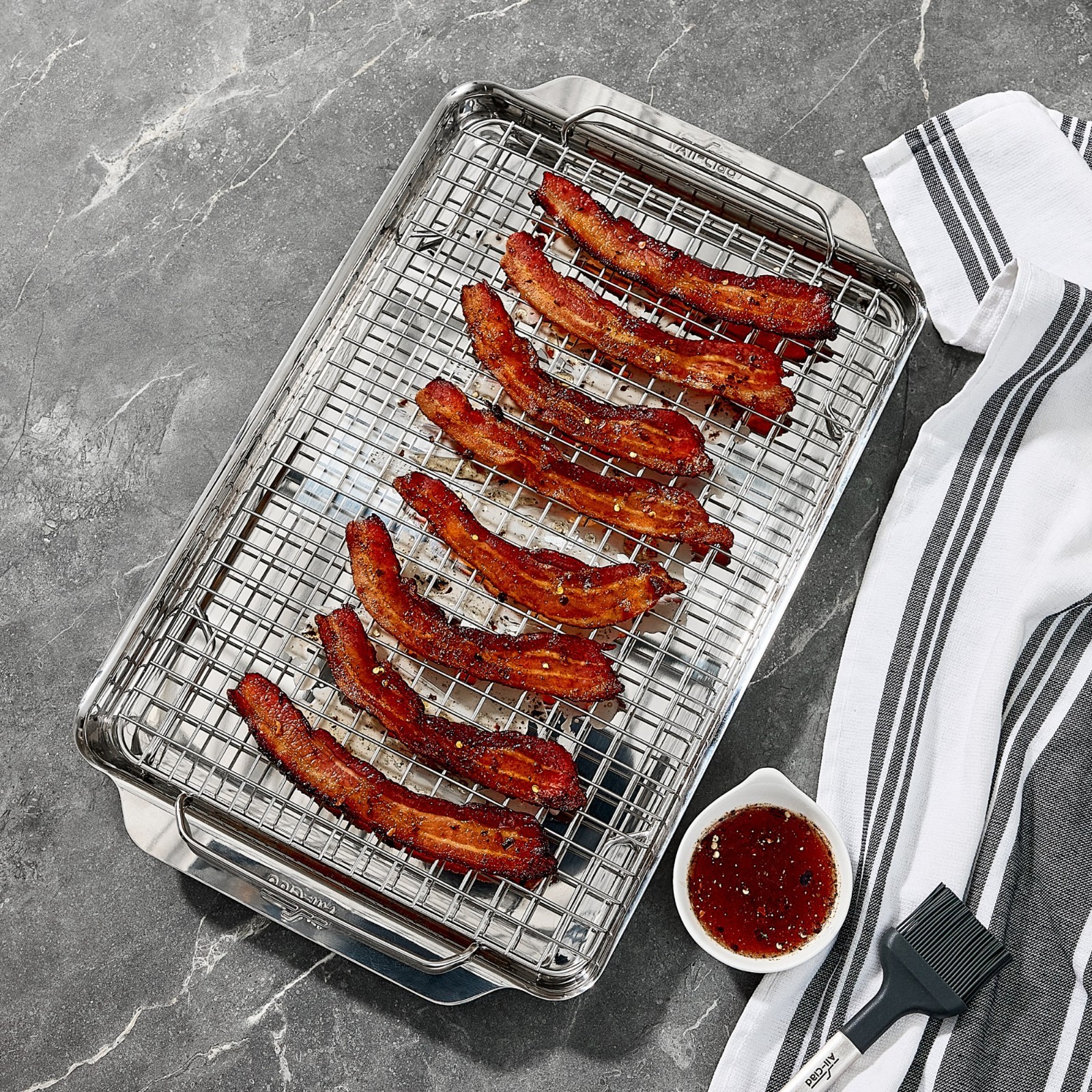 All-Clad Stainless Steel Half Sheet with Cooling Rack