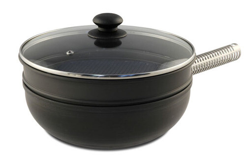 Stir Fry Pan 10 12 Inch Made From Hard Anodized Aluminum High Quality US STOCK