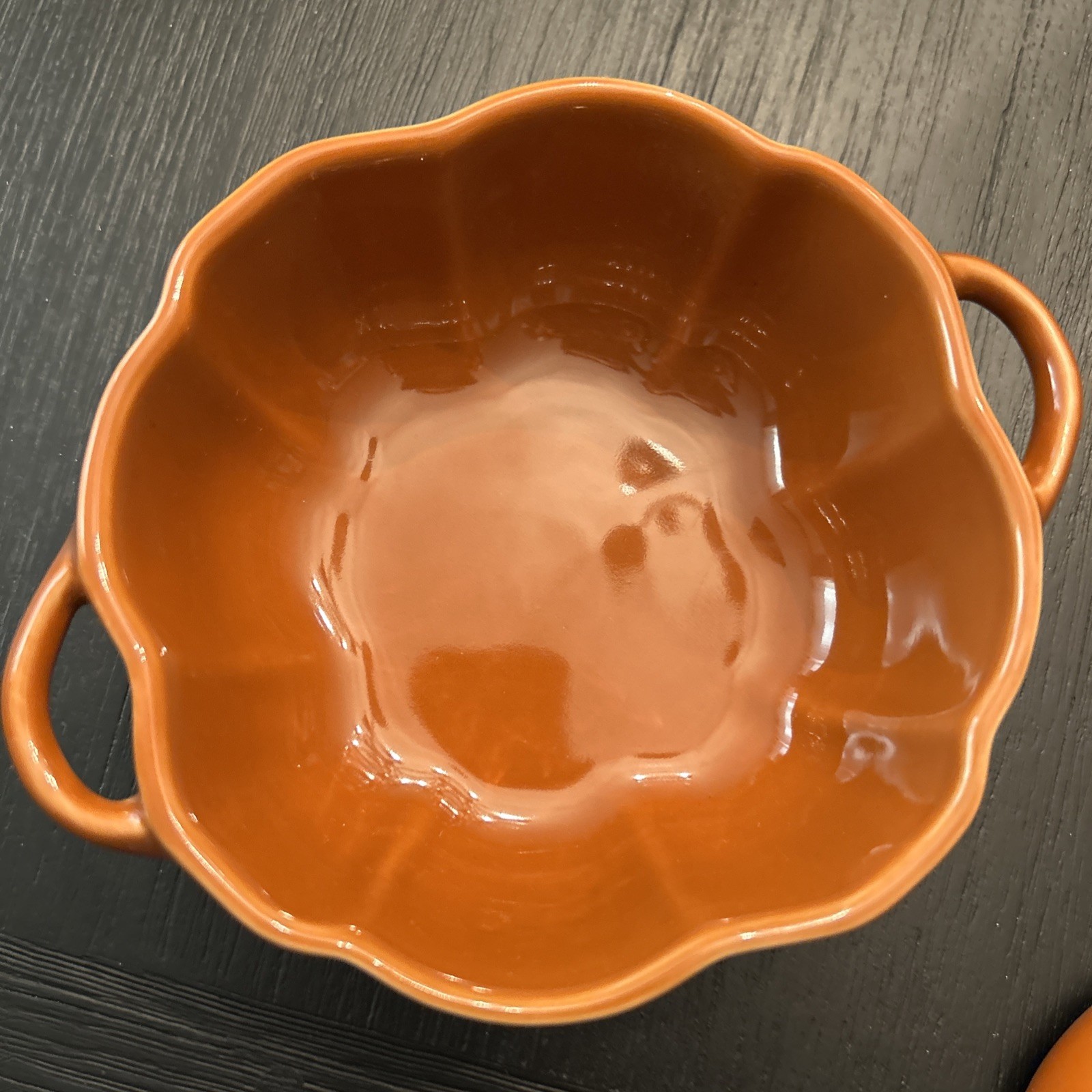 Staub Burnt Orange .5 Qt Pumpkin Cocotte Halloween Thanksgiving