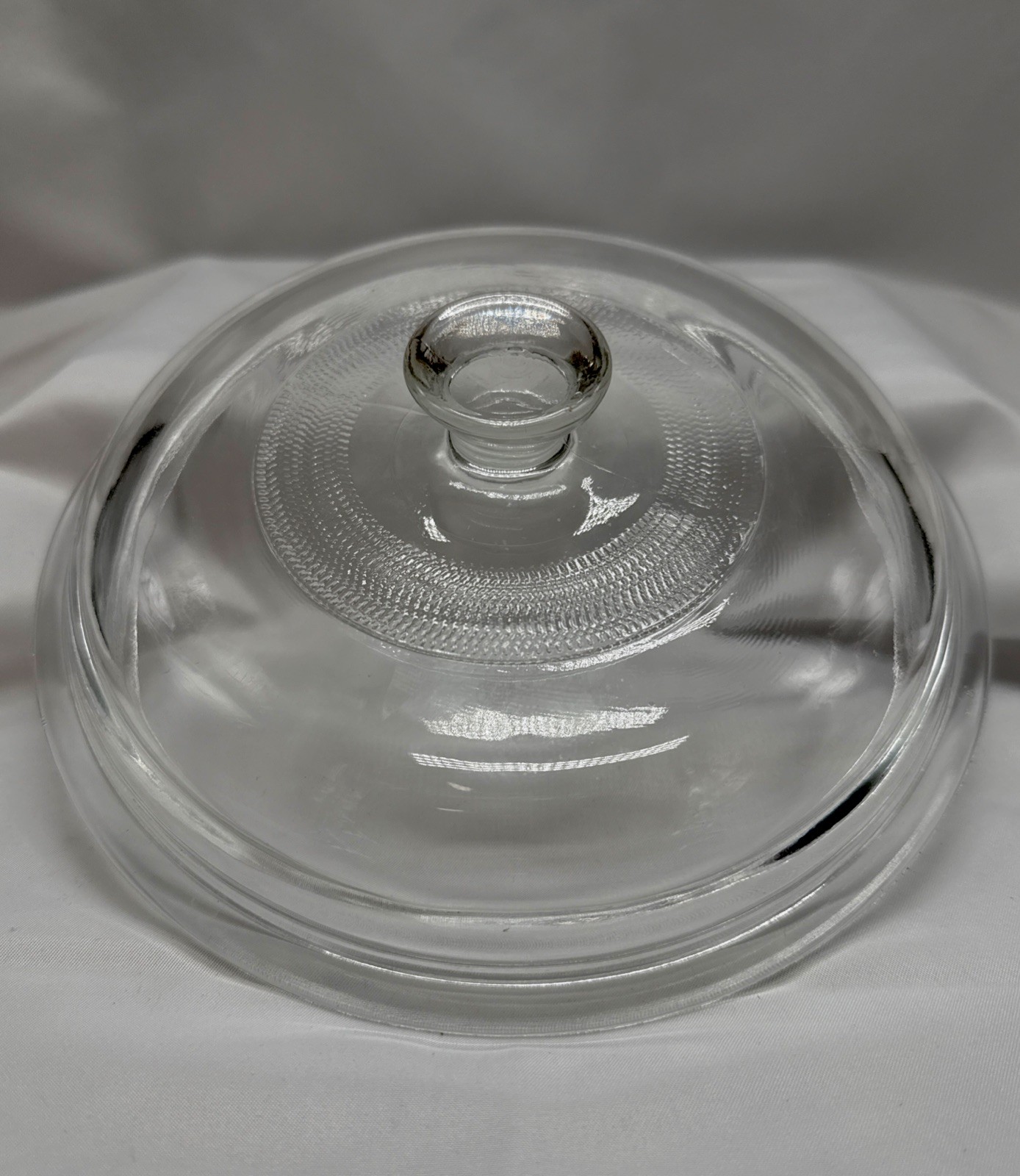 VNTG 7.75 Glass Lid 6.75 Inner Rim Fits Anchor Hocking Fire King Pot Replacement