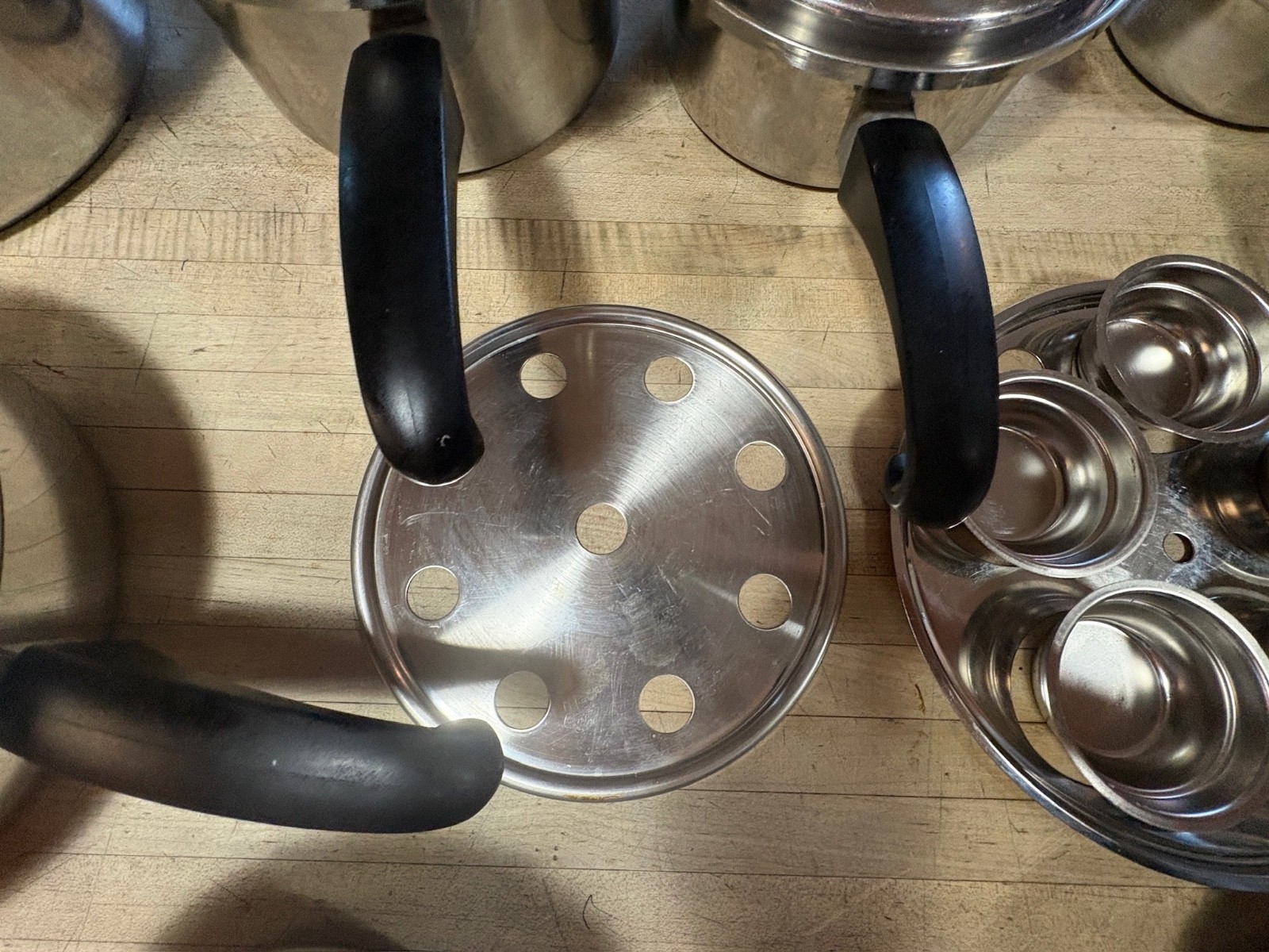 Vtg 14 pcs Seal-O-Matic Thermium Multi-Plex Stainless Steel USA Cookware Set USA
