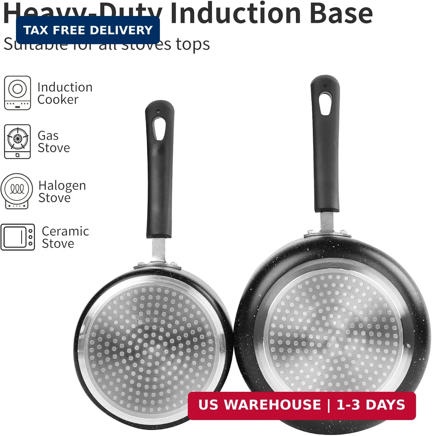 Nonstick Saucepan Set – 1.5 Quart and 2.5Quart,Ultra Non Stick Sauce Pan Small P