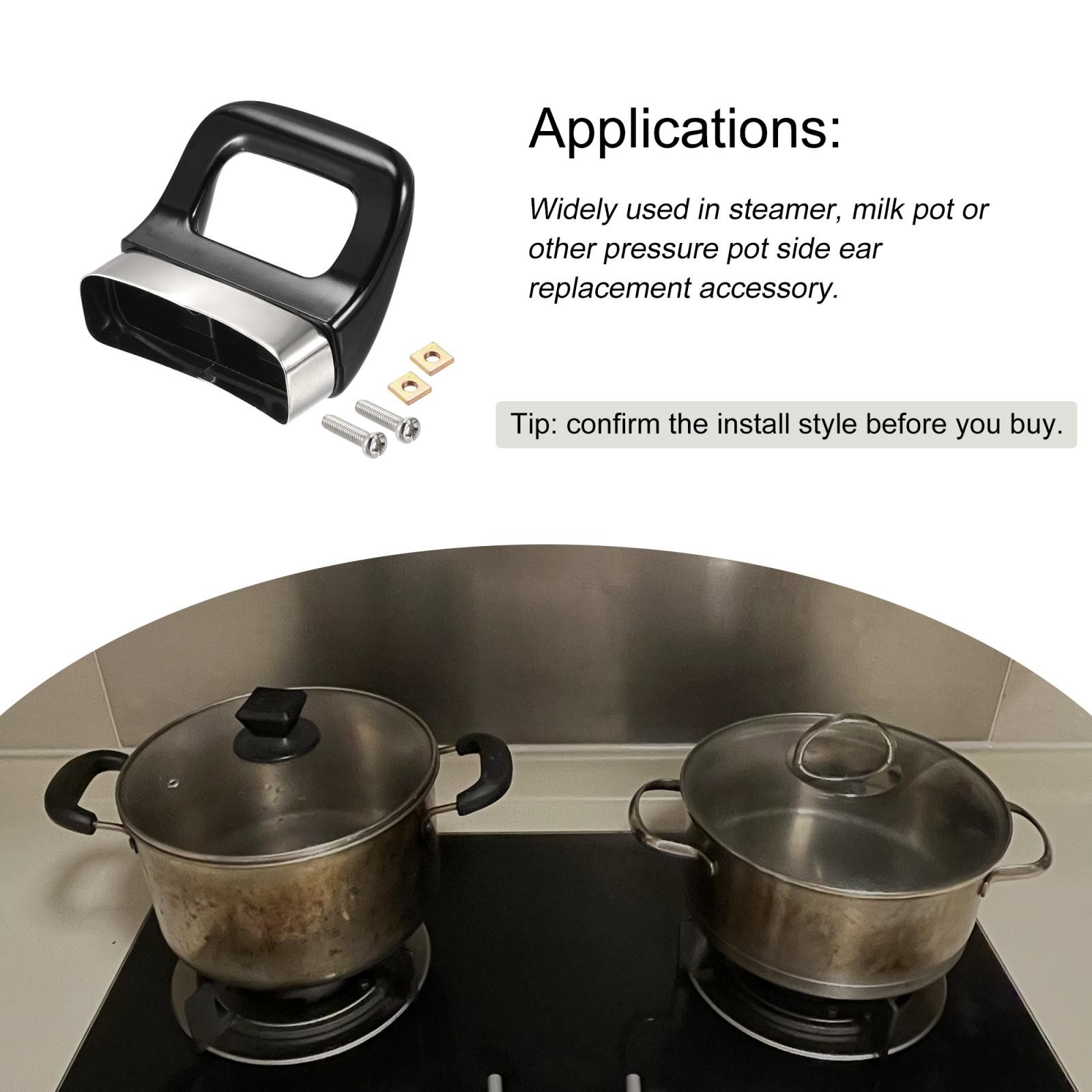 Pot Side Handle Replacement for Pan Steamer Sauce Pot 2pcs