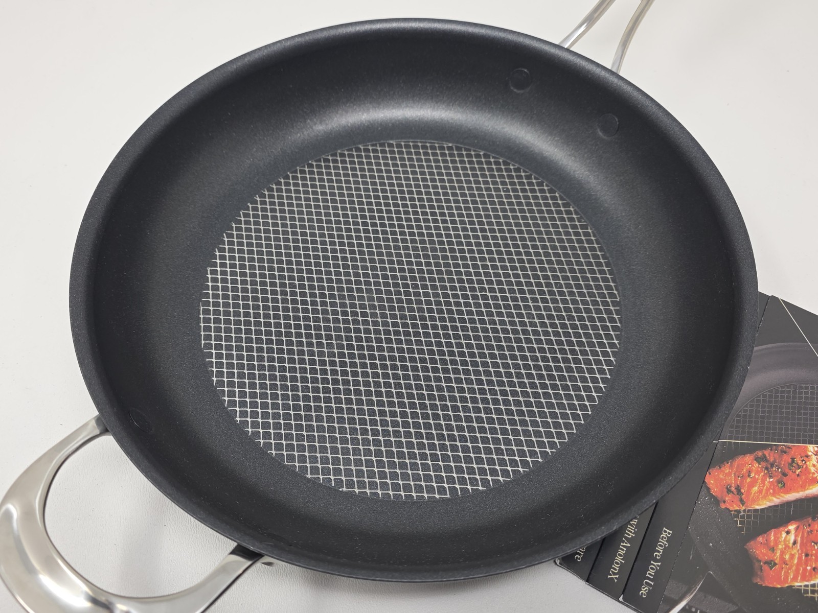 Anolon X Hybrid Nonstick Frying Pan with Helper Handle, 12″ Exclusive SearchTech