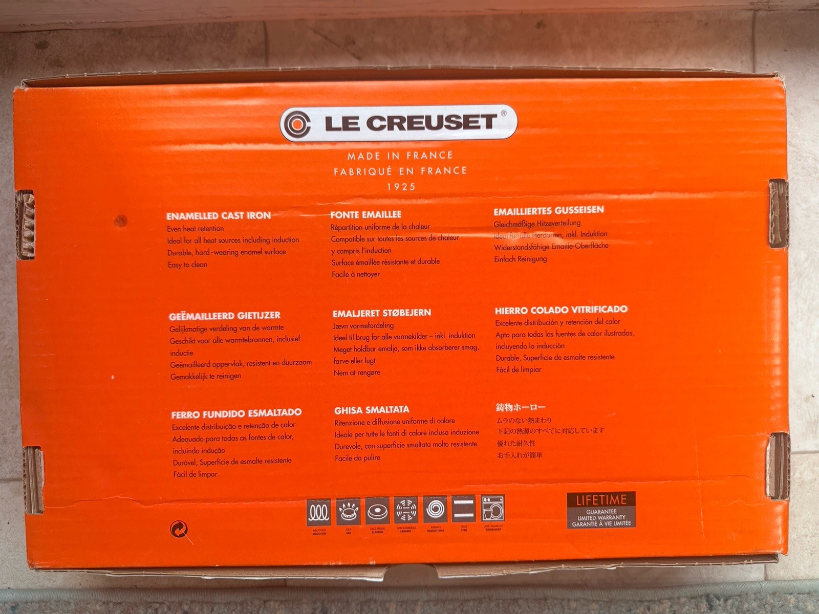 Le Creuset Lapis Blue 32cm Rectangular Skinny Grill Cast Iron New in Box
