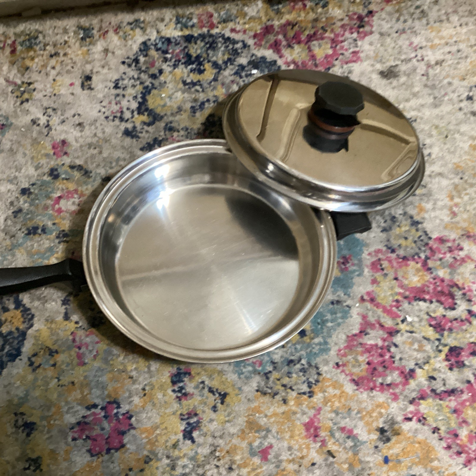 New Era Cookware 7-Ply Aluminum Core 11.5’ Skillet Saucepan Pot & Lid