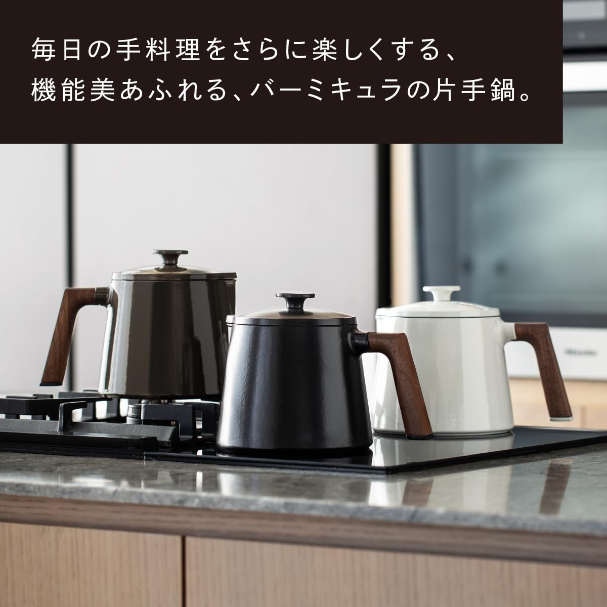 Vermicular Soup Pot SP01-BK 1.9L Cast Iron Enamel Matte Black Japan