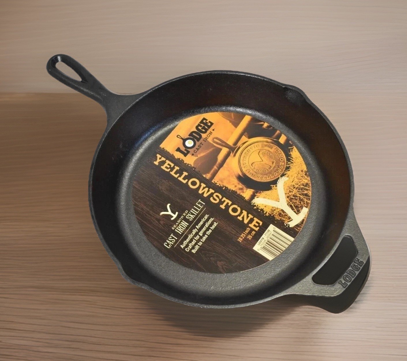 NEW Lodge Yellowstone 10.25in Seasoned Authentic Heavy Cast Iron Skillet