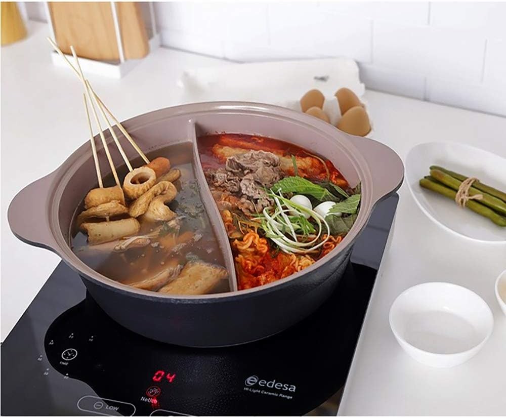IH Shabu Shabu 28 cm Double Coated Ceric Sto Pot