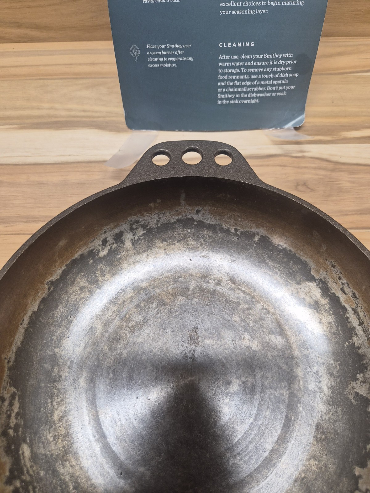 Smithey Ironware Co. No. 8 Chef Skillet Cast Iron Smooth Interior US Made