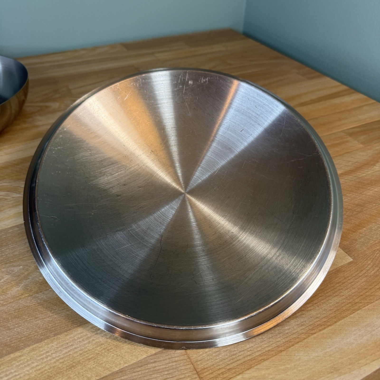 REVERE Pro Line 1801 Stainless 10″ Saute Fry Pan Skillet Copper Core 6760 w/ Lid