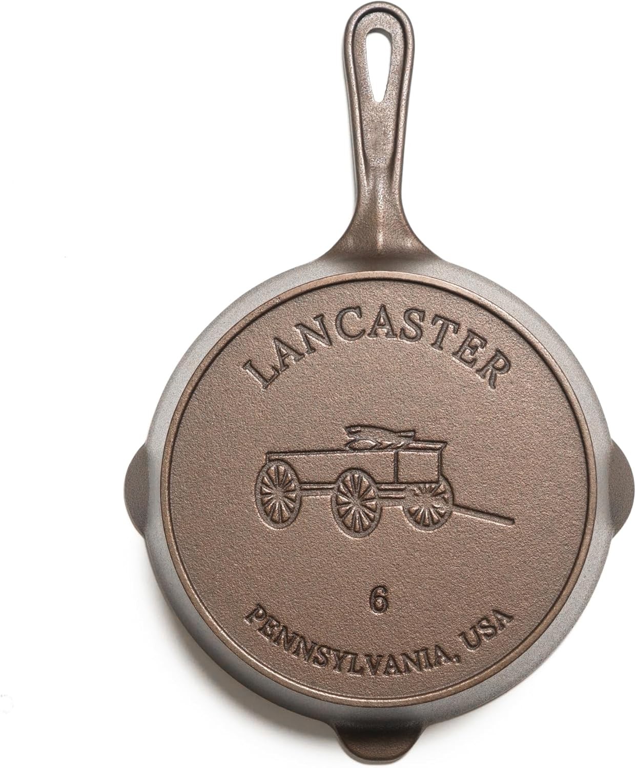 No. 6 skillet – 8 3/4 inch diameter Pre-seasoned Frying Pan, Made in