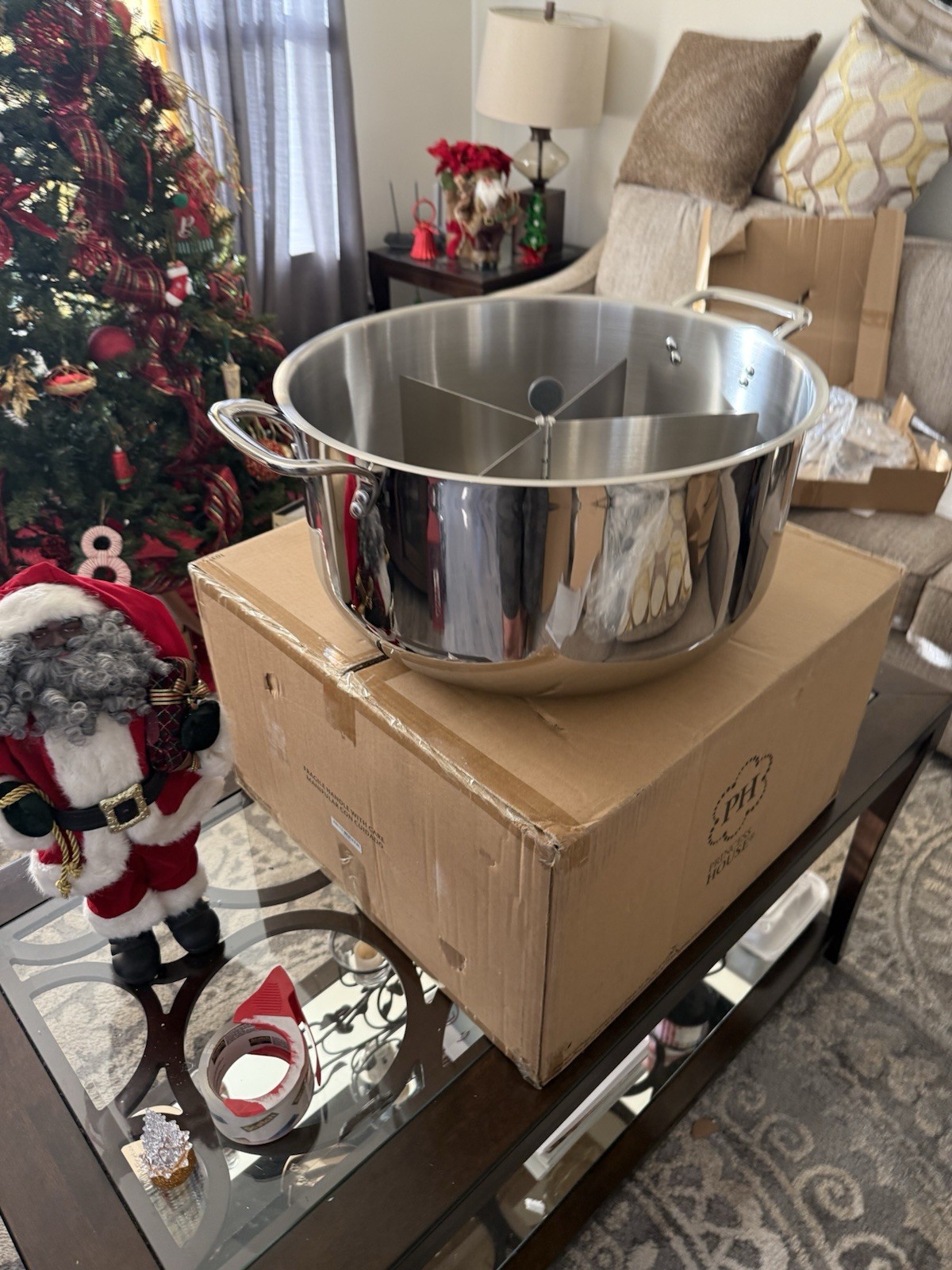 Princess House Heritage Stainless Steel Classic 32-Qt. Tamalera W/Divider #10370