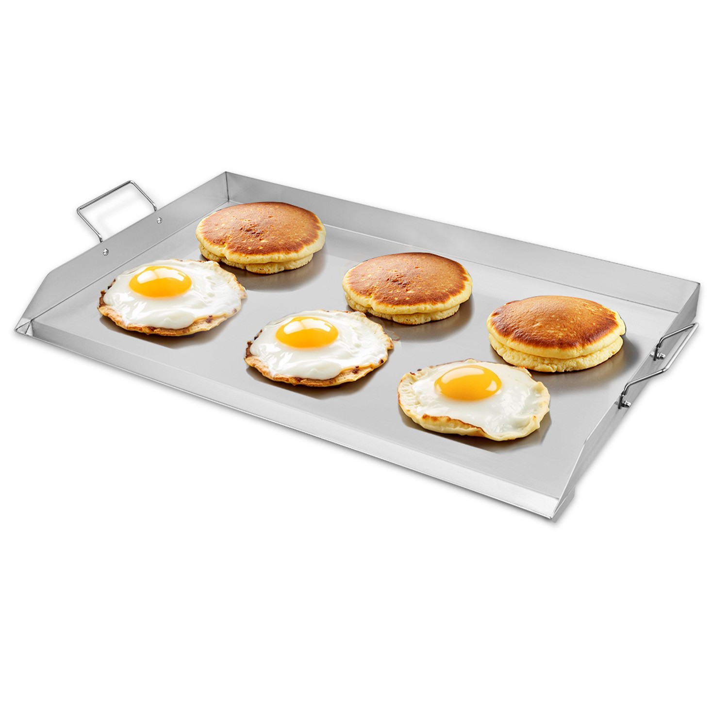 Griddle for Gas Grill, 36″x22″ Stainless Steel Flat Top w/ Grease Trough